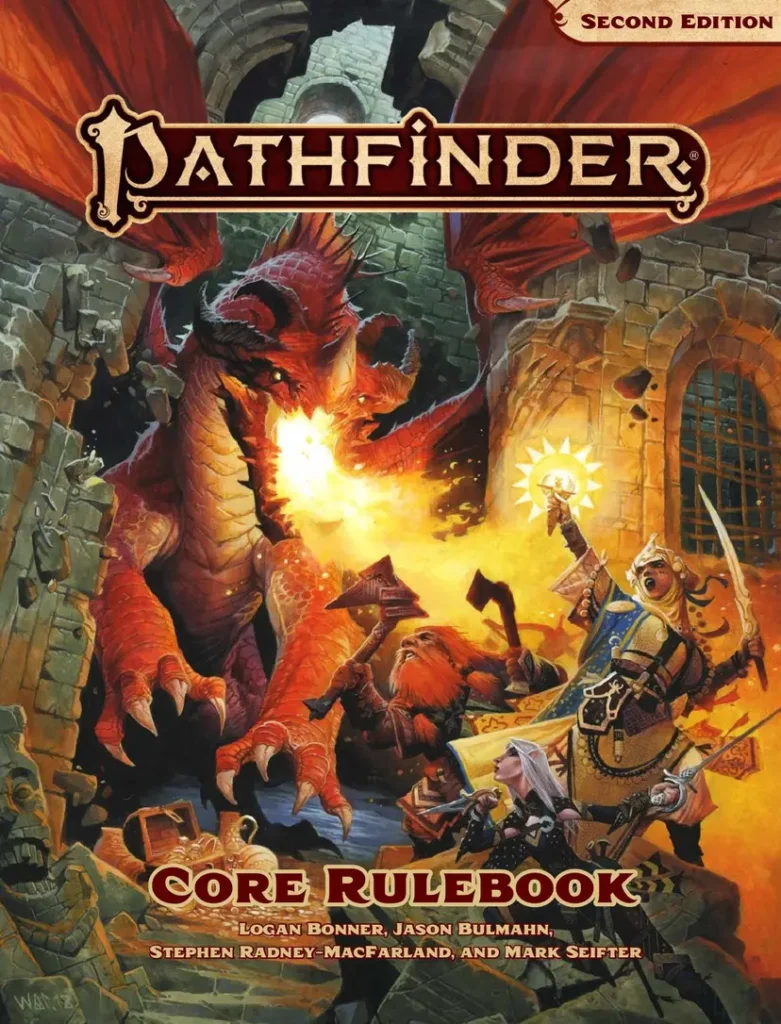 Pathfinder 2e 2nd edition heroic fantasy TTRPG
