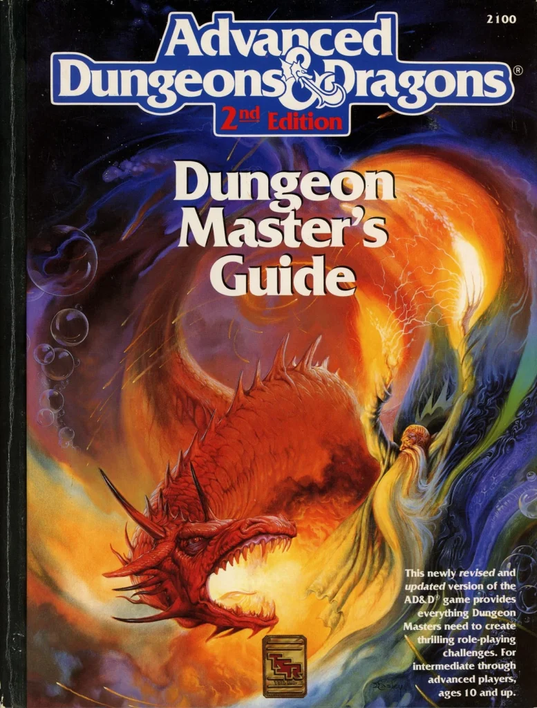 Advanced Dungeons & Dragons AD&D 2nd edition dungeon master's guide