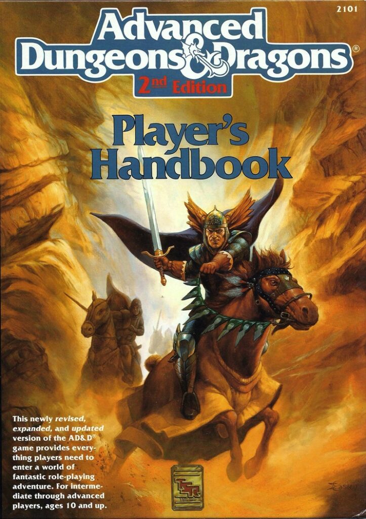 TTRPG Endgame Design AD&D second edition 2e Player's Handbook